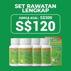 PAKEJ LENGKAP - 4 LAXTRON KAPSUL